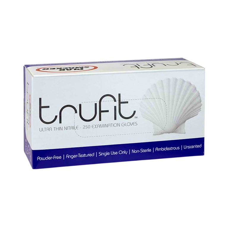 TruFit Violet Ultra Thin Nitrile Gloves, Powder-Free, X-Large, 250/Pk. Latex-free