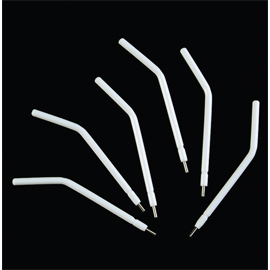 AcuTips Disposable Universal Air/Water Syringe Tips Bulk Pack, 3 Way White Plastic with Metal Core