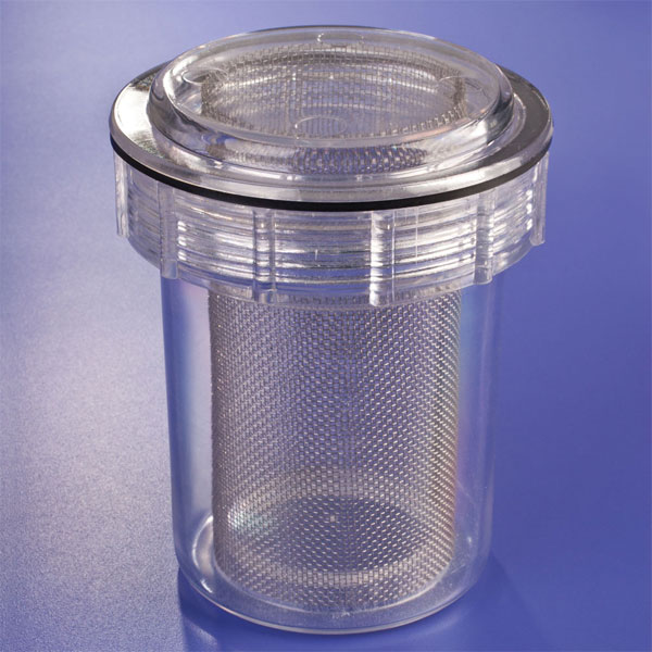 Disposable Canister Disposable Evacuation Canister #2400 8/Bx. 4-1/2"W x 5-1/8"H, Threads-Internal