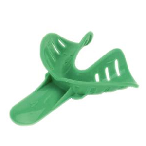 Excellent-Colors Ortho Impression Trays - Perforated #4 Adult Small Lower Green 25/Pk. Disposable