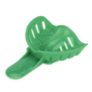 Excellent-Colors Ortho Impression Trays - Perforated #4 Adult Small Upper Green 25/Pk. Disposable