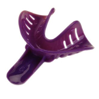 Excellent-Colors Ortho Impression Trays - Perforated #6 Adult Large Lower Purple 25/Pk. Disposable