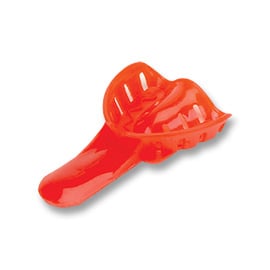 Excellent-Colors Ortho Impression Trays - Perforated #1 Pedo Small Upper Red 25/Pk. Disposable
