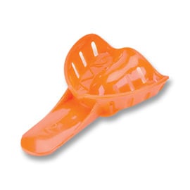 Excellent-Colors Ortho Impression Trays - Perforated #2 Pedo Medium Upper Orange 25/Pk. Disposable