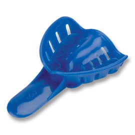 Excellent-Colors Ortho Impression Trays - Perforated #3 Pedo Large Upper Blue 25/Pk. Disposable