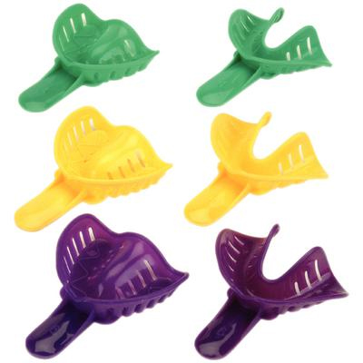 Excellent-Colors Ortho Impression Trays - Perforated #5 Medium Adult Lower Yellow 25/Pk