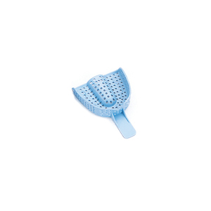 Excellent II #1 Large Upper Arch - Perforated, 12/Pk, Baby Blue Plastic Impression Trays
