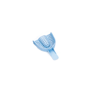 Excellent II #3 Medium Upper Arch - Perforated, Baby Bluel Plastic Impression Trays, Package of 12