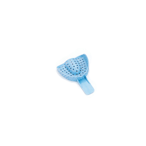 Excellent II #5 Small Upper Arch - Perforated, Baby Blue Plastic Impression Trays, Package of 12
