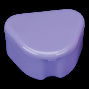 Lite Flavors Deep Dish Retainer Box - Neon Green, Plastic with Hinged Lid, 3"W x 2-1/2"L x