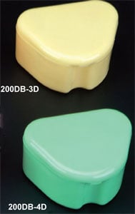 Lite Flavors Deep Dish Retainer Box - Friendly Frog, Plastic with Hinged Lid, 3"W x 2-1/2"L x