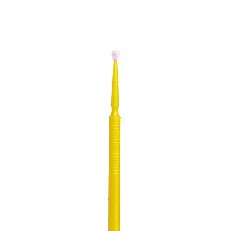 MaxMicro 1.5mm Fine Tip Micro Applicators, Yellow, Box of 100