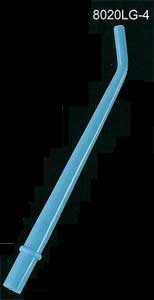 Oralsurge II 1/4" Aqua Disposable Surgical Aspirating Tips 25/Pk
