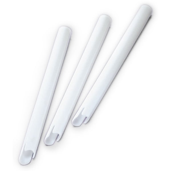 OraVac Plastic HVE Tips - White, Vented 100/Pk. Molded in rigid plastic for better cheek