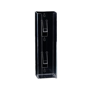 Plasdent Vertical Earloop Masks Box Dispenser, Hold 1 box of masks, clear acrylic, single dispenser
