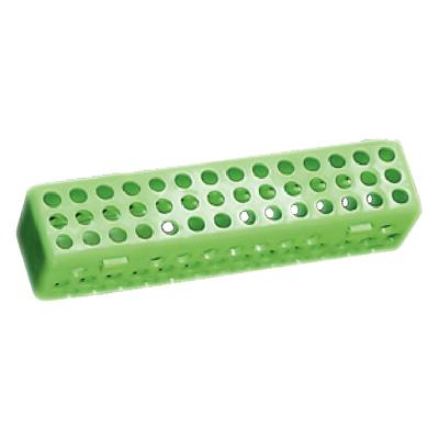 Plasdent Instrument Steri Container - Neon Green, 8" x 1-3/4" x 1-3/4", with Snap Shut Hinged Lid