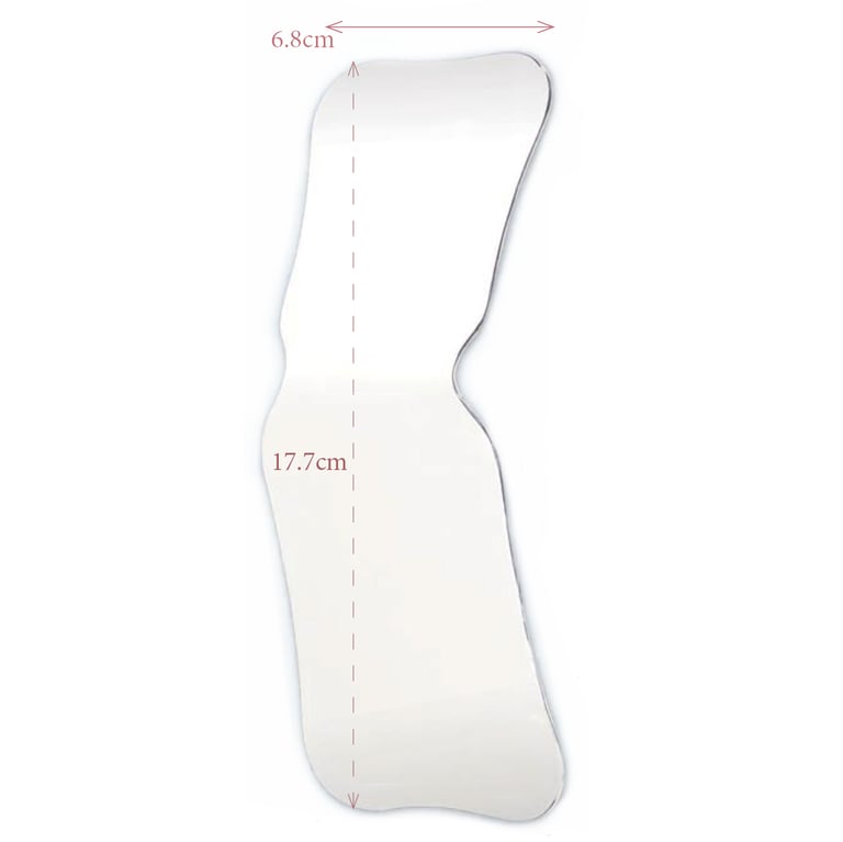 Plasdent Angled two-sided intraoral photography mirror. Wide adult/child occlusal