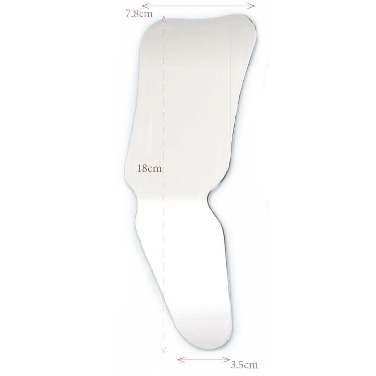 Plasdent Intraoral angled photographic mirror, adult occlusal/lingual - 3 1/10"x 7 1/10"x 1 2/5"