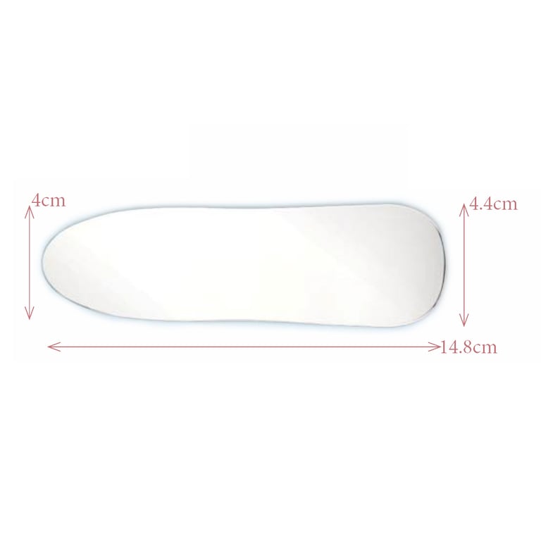 Plasdent Buccal Intraoral Photography Mirror, 1 3/5"x 5 4/5"x 1 3/4", single mirror. Two-sided