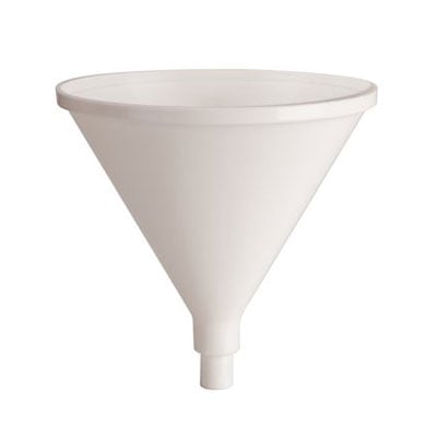 Plasdent Dry Oral Cup, 4" diameter. White Heavy Duty Plastic, Autoclavable to 250 degree F