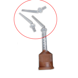 Plasdent LONG style, Clear intra-oral tips for temporary cement, Bag of 100 intra-oral tips
