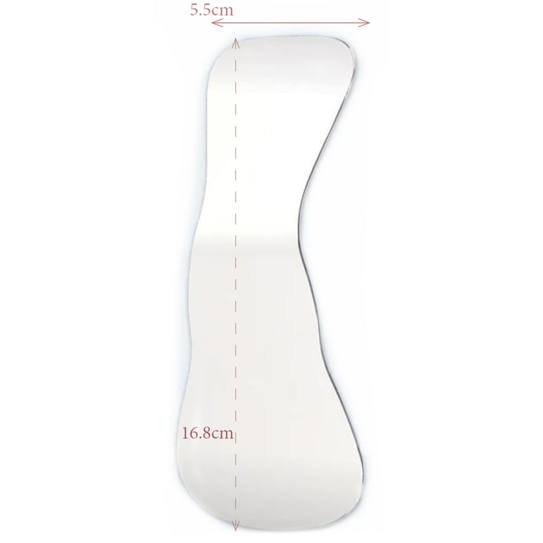 Plasdent Intraoral angled photographic mirror, narrow adult/child occlusal - 2 1/5"x 6 2/3"x 2