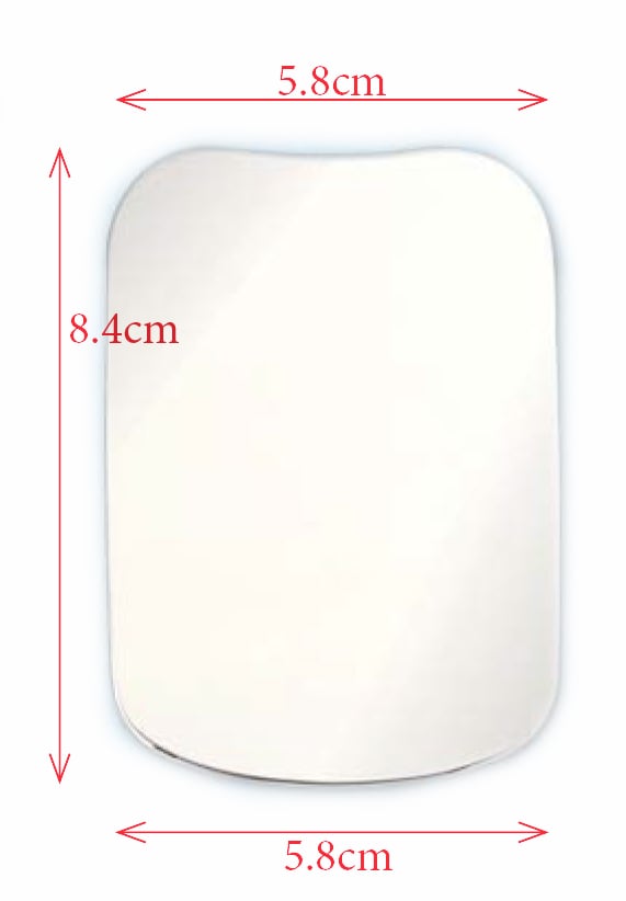 Plasdent Child Occlusal Intraoral Photographic Mirror, 2 1/3"x 5 1/2"x 2 1/3", single mirror. One