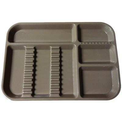 Plasdent Set-up Tray Divided Size B (Ritter) - Beige, Plastic, 13-1/2" X 9-5/8" X 7/8"