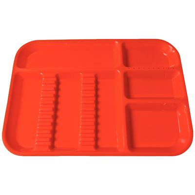 Plasdent Set-up Tray Divided Size B (Ritter) - Flame, Plastic, 13-1/2" X 9-5/8" X 7/8"
