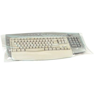 Plasdent Standard Keyboard Cover with cuff 22" x 14" 250/Bx. Plastic sheet designed to lay over
