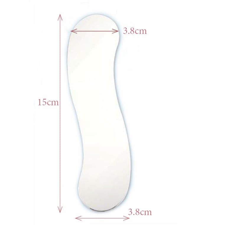 Plasdent Lingual Intraoral Photography Mirror, 1 1/2"x 6"x 1 1/2", single mirror. Two-sided