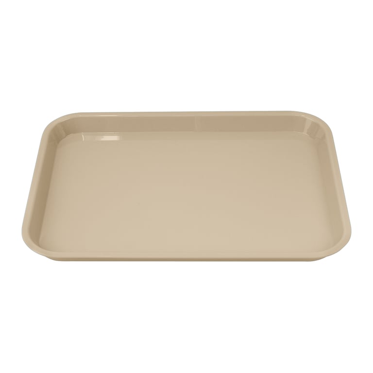 Plasdent 13-1/2" x 9-5/8" x 7/8" Ritter Lockable Flat Set-Up Tray, Size B, Beige, 1/Pk