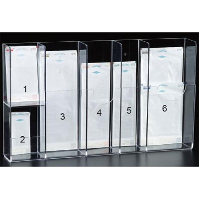 Plasdent Pouch Dispenser, Multi-Sized, 6 Stations. Fits 200 pouches in each station