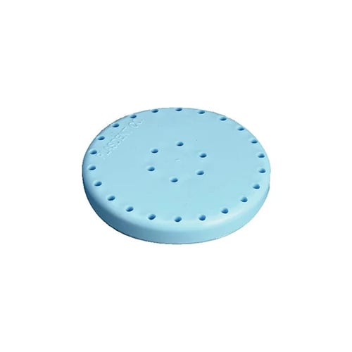 Plasdent Large Round Bur Block - Blue, Magnetic, 28 Burs Capacity, Diameter 2 13/16", Single
