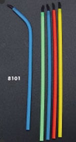 Plasdent Applicator Brushes Assorted (Blue, Yellow, Green and Red), Box of 144