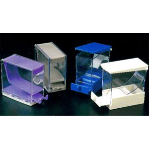 Plasdent Blue Pull Style Cotton Roll Dispenser with pull out drawer, Single Dispenser