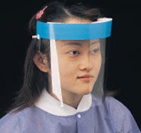 Plasdent Disposable Full Face Shields With Foam Forehead Bumper, 13"W x 7.5"L, Box of 24 shields