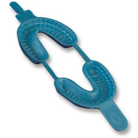 Plasdent Fluoride Trays - Double Arch, Large Blue 100/Pk. An easy-to-use fold over tray
