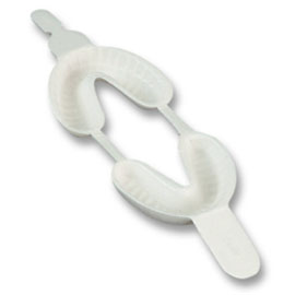 Plasdent Fluoride Trays - Double Arch, Medium White 100/Pk. An easy-to-use fold over tray
