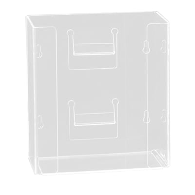 Plasdent Double Horizontal Earloop Masks Box Dispenser, Hold 2 boxes of masks, clear acrylic