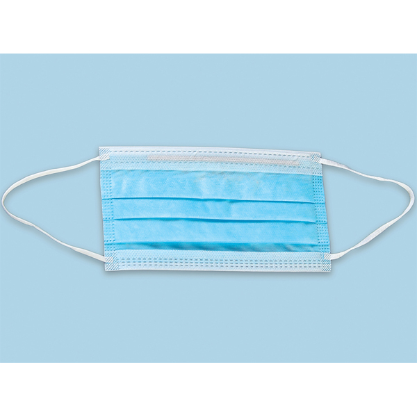 Plasdent Face Masks, Blue, 40/Box. Smooth inner layer, form-fitting pliable nose & chin band, dual