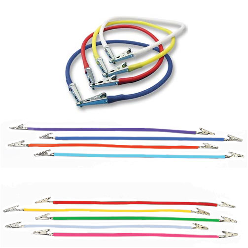 Plasdent Napkin Holders - Light Blue, Silicon Tubes with Metal Clips, 17.5 inch, Single Bib