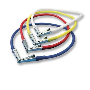 Plasdent Napkin Holders - Royal Blue Silicon Tubes with Metal Clips, 17.5 inch, Single Bib Holder