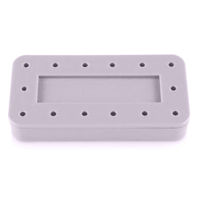 Plasdent Rectangular Bur Block - Pastel Lilac, 14 Burs Capacity. Magnetic, Dimension: 3" x 1-1/2"
