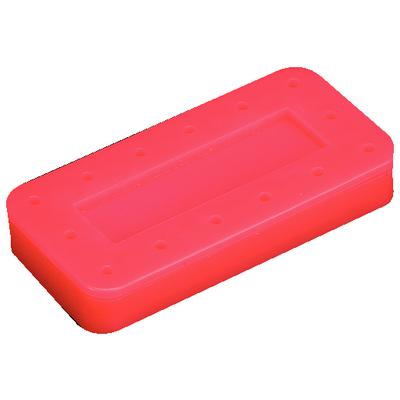Plasdent Rectangular Bur Block - Spectrum Pink, 14 Burs Capacity. Magnetic, Dimension: 3" x 1-1/2"