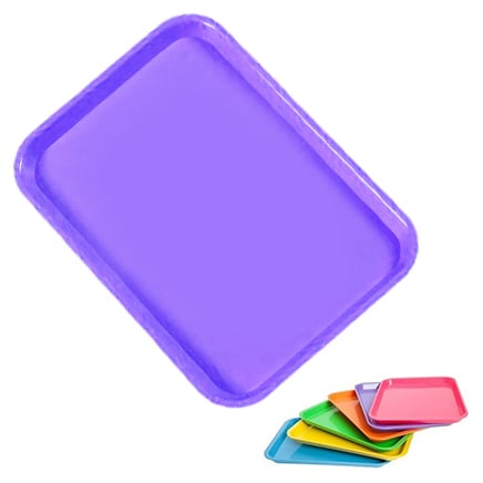 Plasdent Set-up Tray Flat Size B (Ritter) - Neon Purple, Plastic 13-3/8" x 9-5/8" x 7/8"
