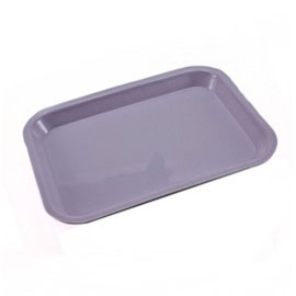Plasdent Flat Tray, Size F (Mini) - Pastel Lilac, Plastic, 9-5/8" x 6-5/8" x 7/8"