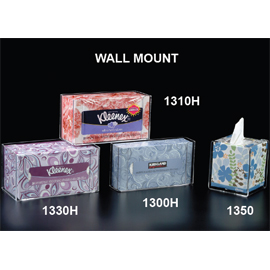Plasdent Tissue Box Dispenser for Square Boxes, Clear Acrylic, single dispenser