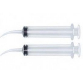 Plasdent Disposable 12cc Utility Syringe Curved 50/Bag. Designed for surgical site