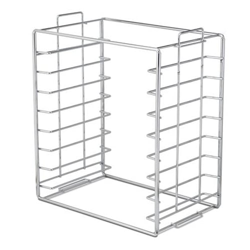 Plasdent Chrome Tray Rack for Size B Tray and Lid, Long Side Loading, 14-1/2"W x 9-3/4"D x